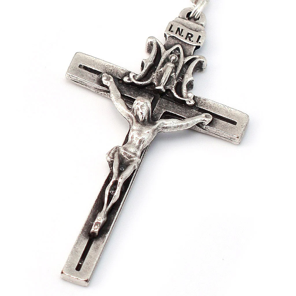 Annunciation Rosary, Silver & Jade - Image 2
