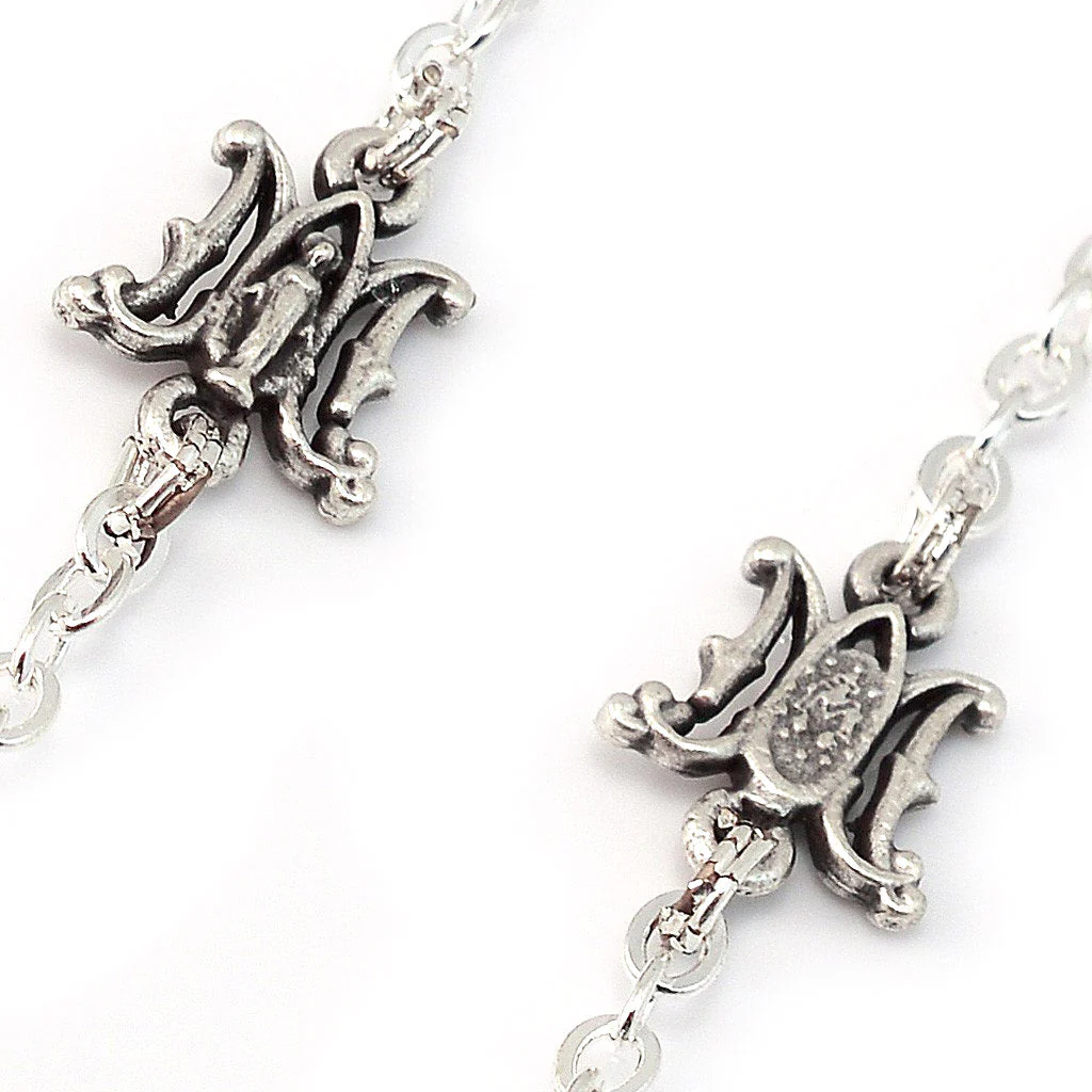 Annunciation Rosary, Silver & Jade - Image 6