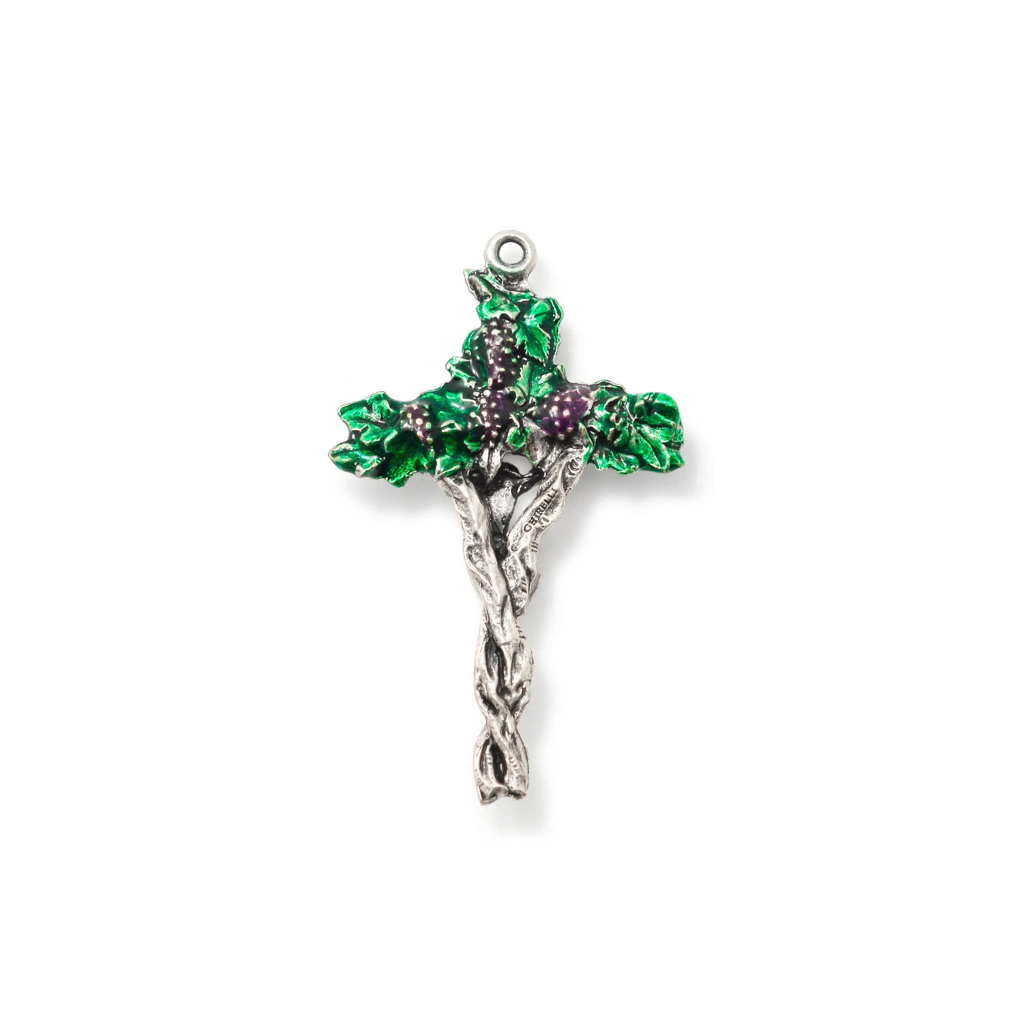 Our Lady of Victories artistic rosary with 100% recycled Bohemia glass beads - Image 4