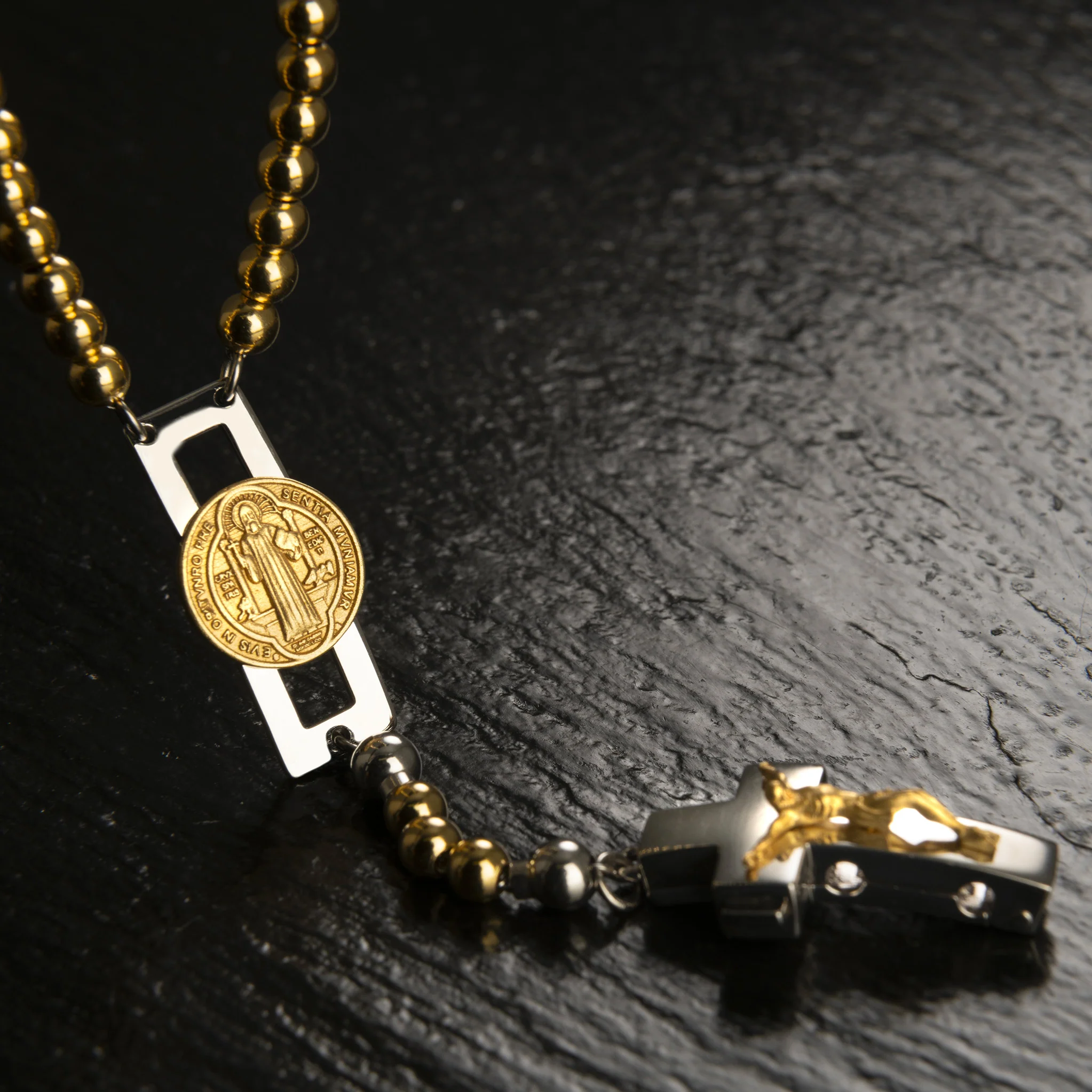 DEVOTIONAL ROSALET® - ROUND GOLD BEADS - Image 28