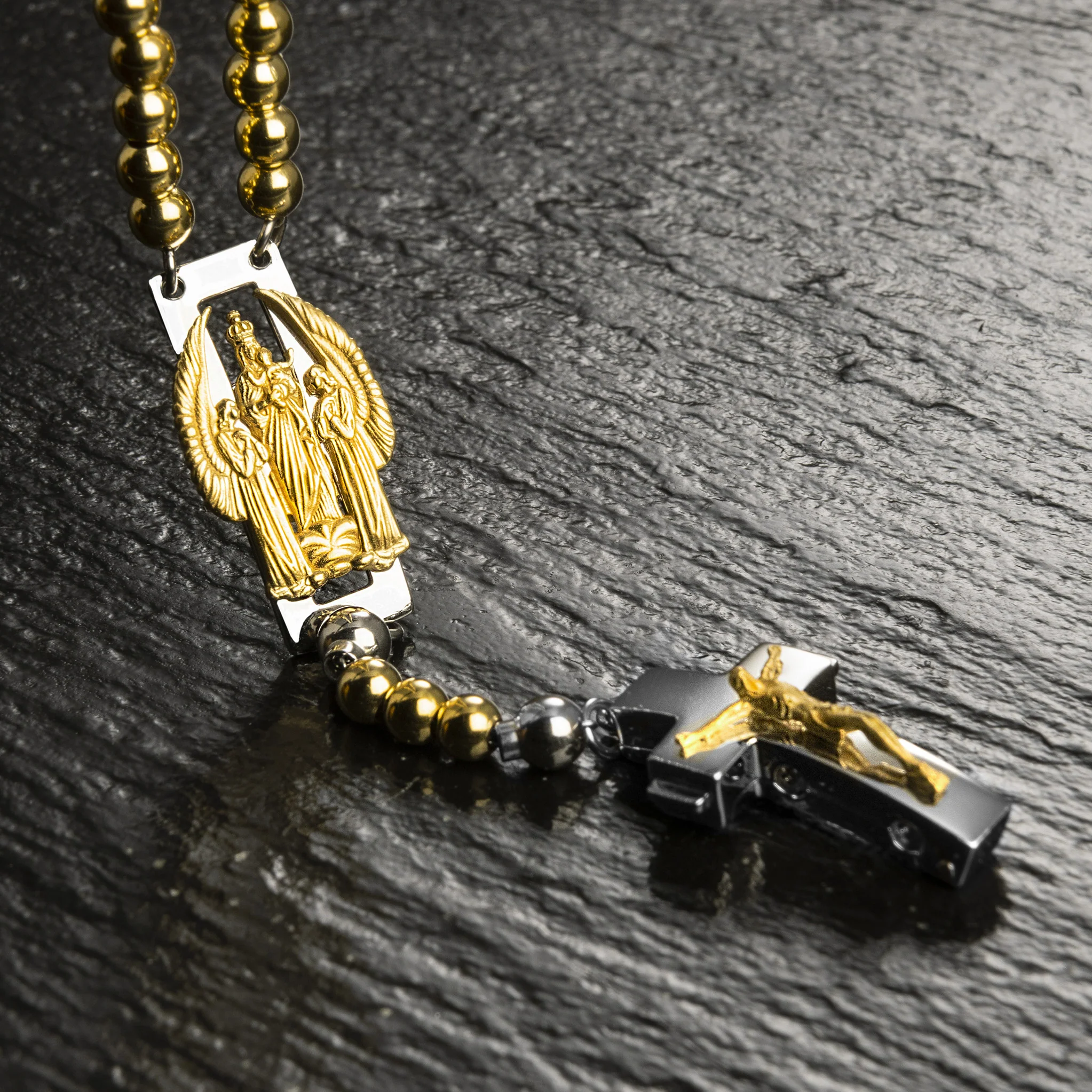 DEVOTIONAL ROSALET® - ROUND GOLD BEADS - Image 39