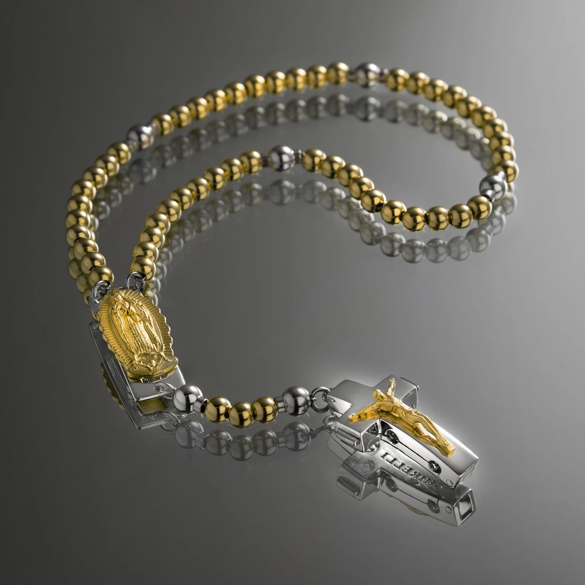 DEVOTIONAL ROSALET® - ROUND GOLD BEADS - Image 4