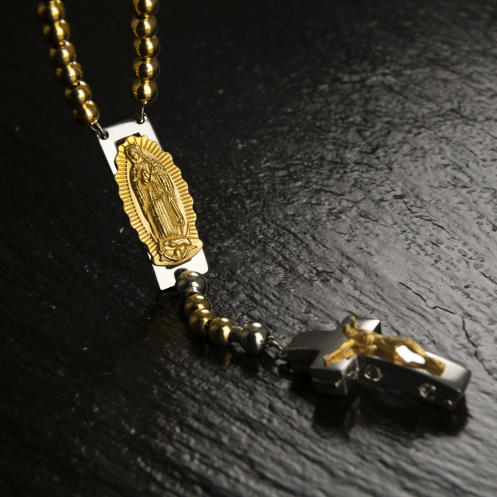 DEVOTIONAL ROSALET® - ROUND GOLD BEADS - Image 5