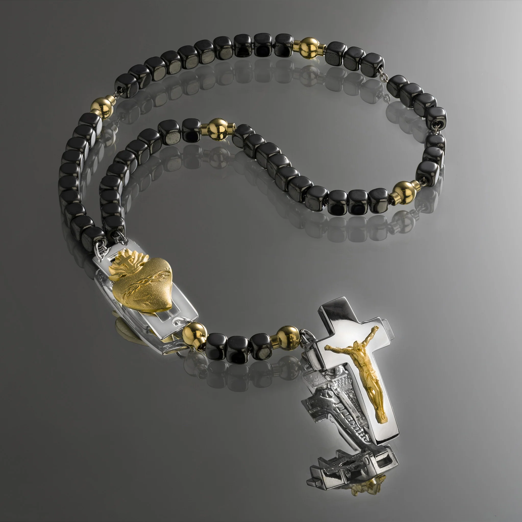 DEVOTIONAL ROSALET® - SQUARE POLISHED HEMATITE BEADS - Image 16