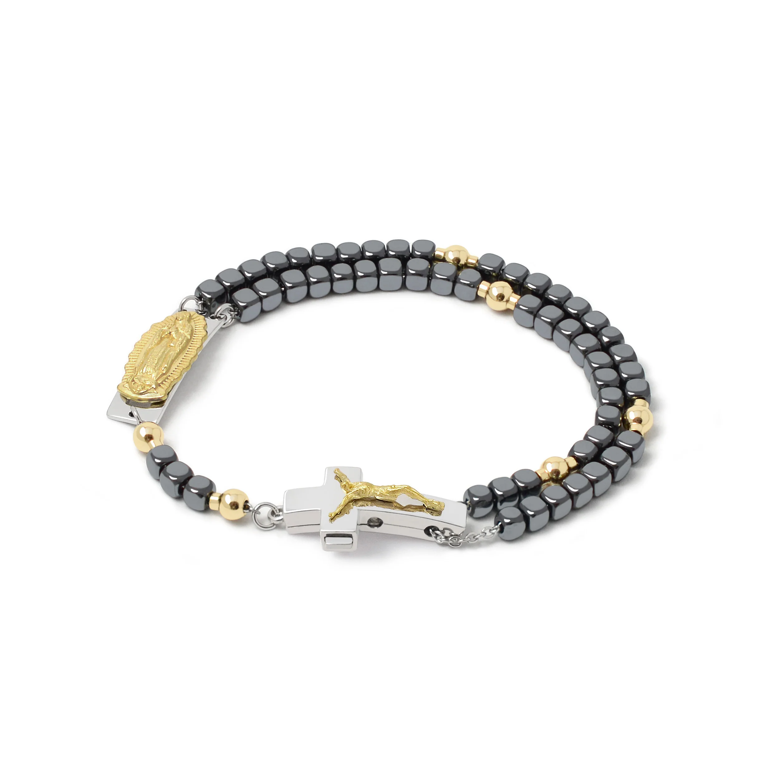 DEVOTIONAL ROSALET® - SQUARE POLISHED HEMATITE BEADS - Image 26