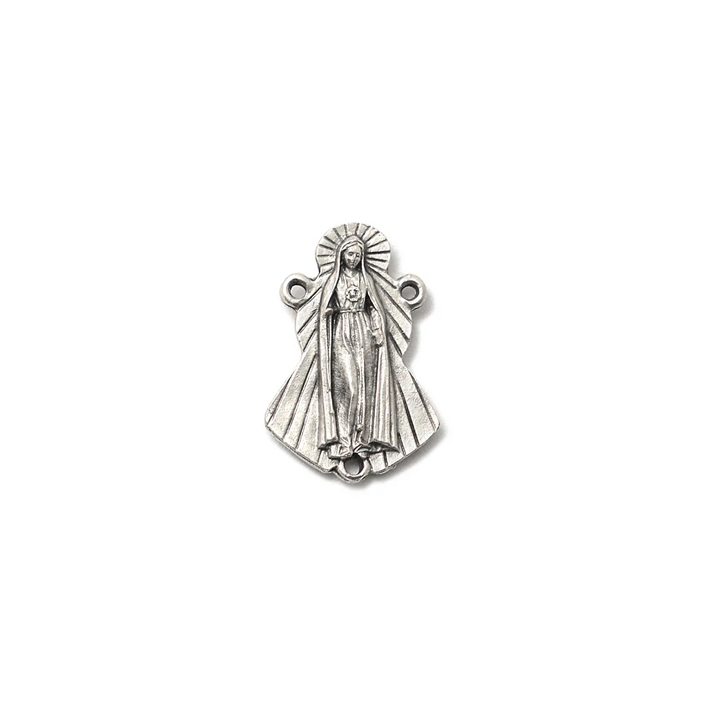 Merciful Jesus Divine Mercy Faceted Crimson & White Rosary - Image 5