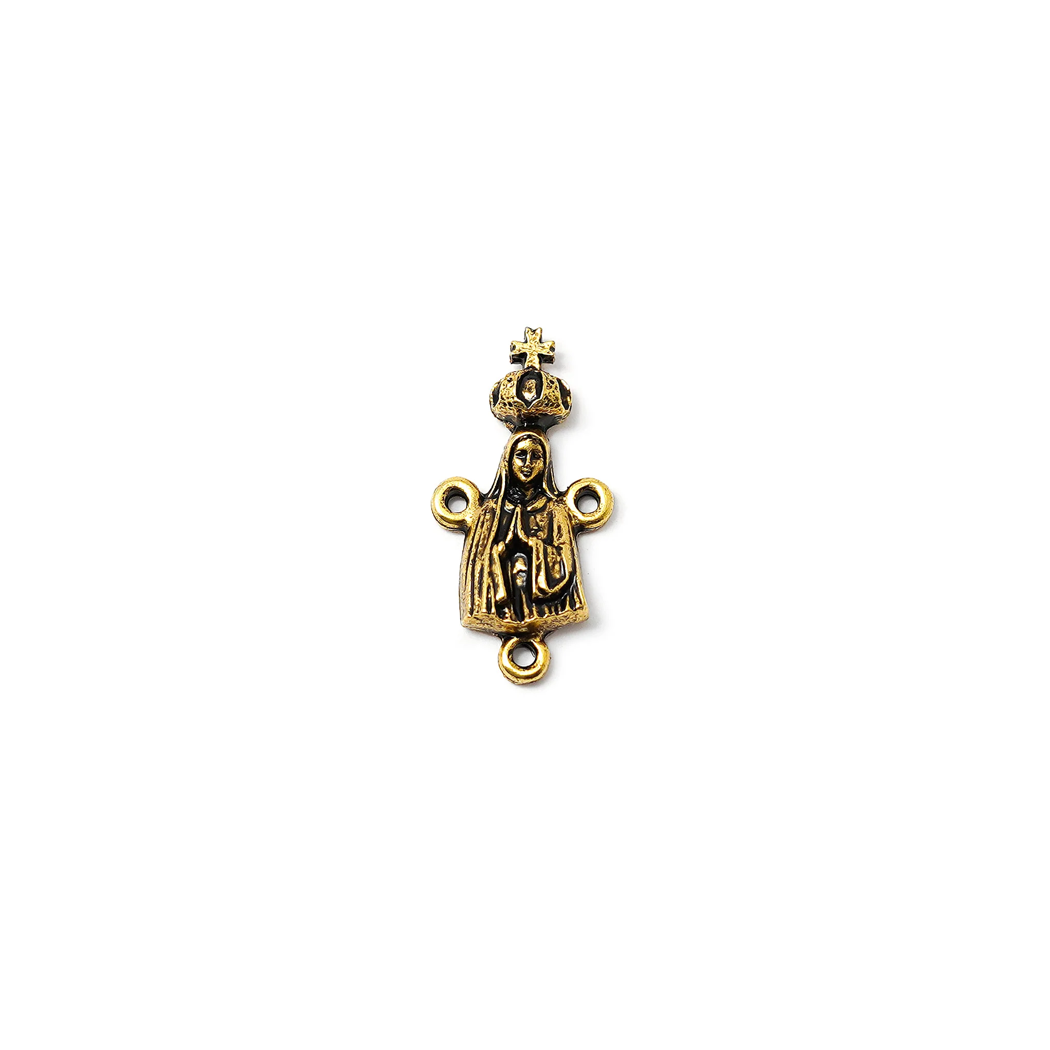 Fatima Crown of Roses Gold Rosary - Image 4