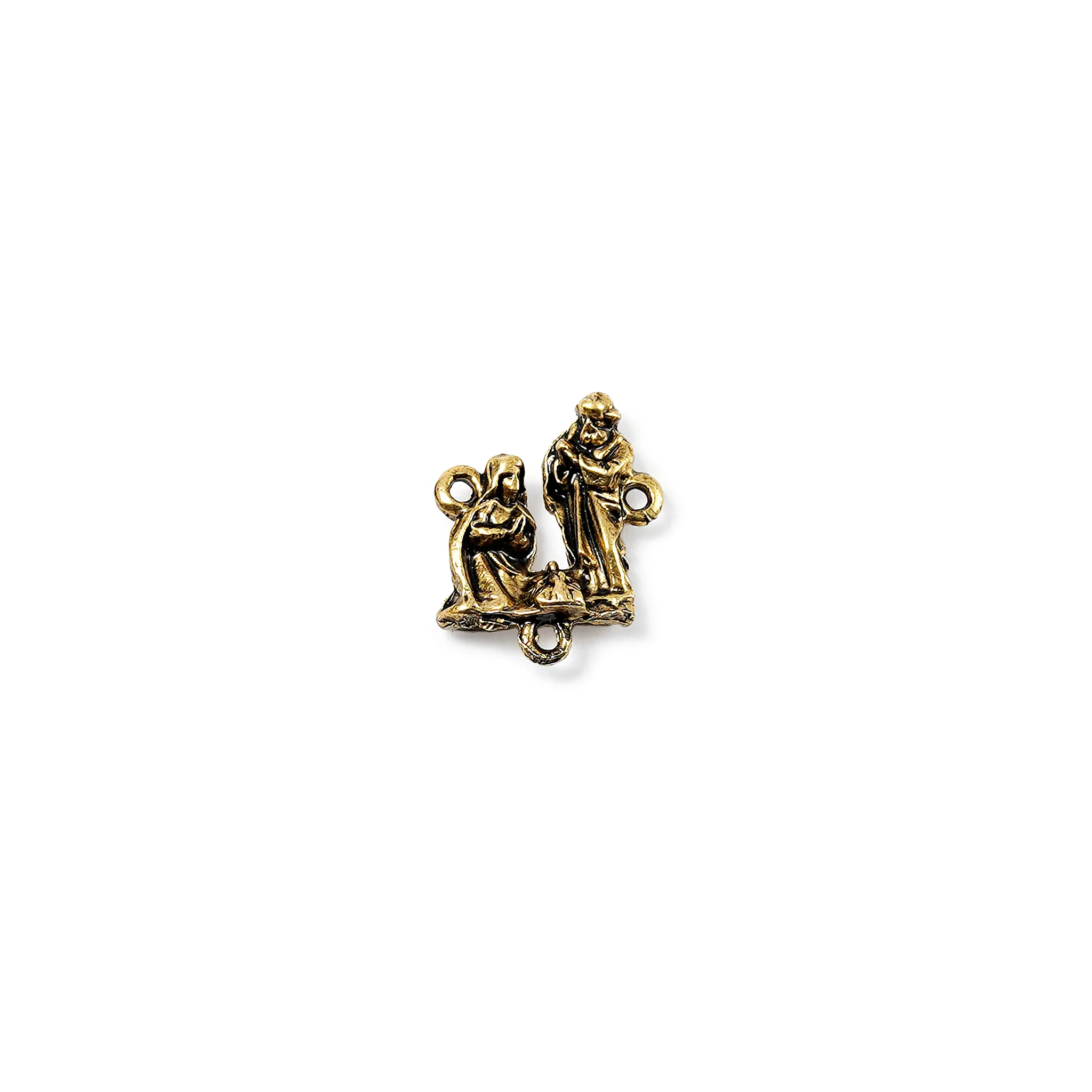 Holy Christmas Nativity Star Gold Rosary - Image 5