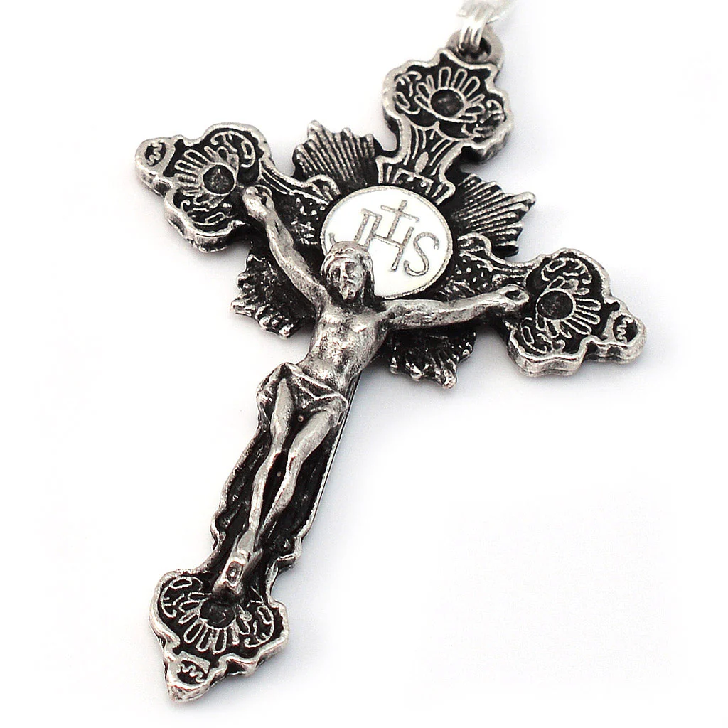 Holy Communion Book of Life Silver & Glass Rosary - Image 2
