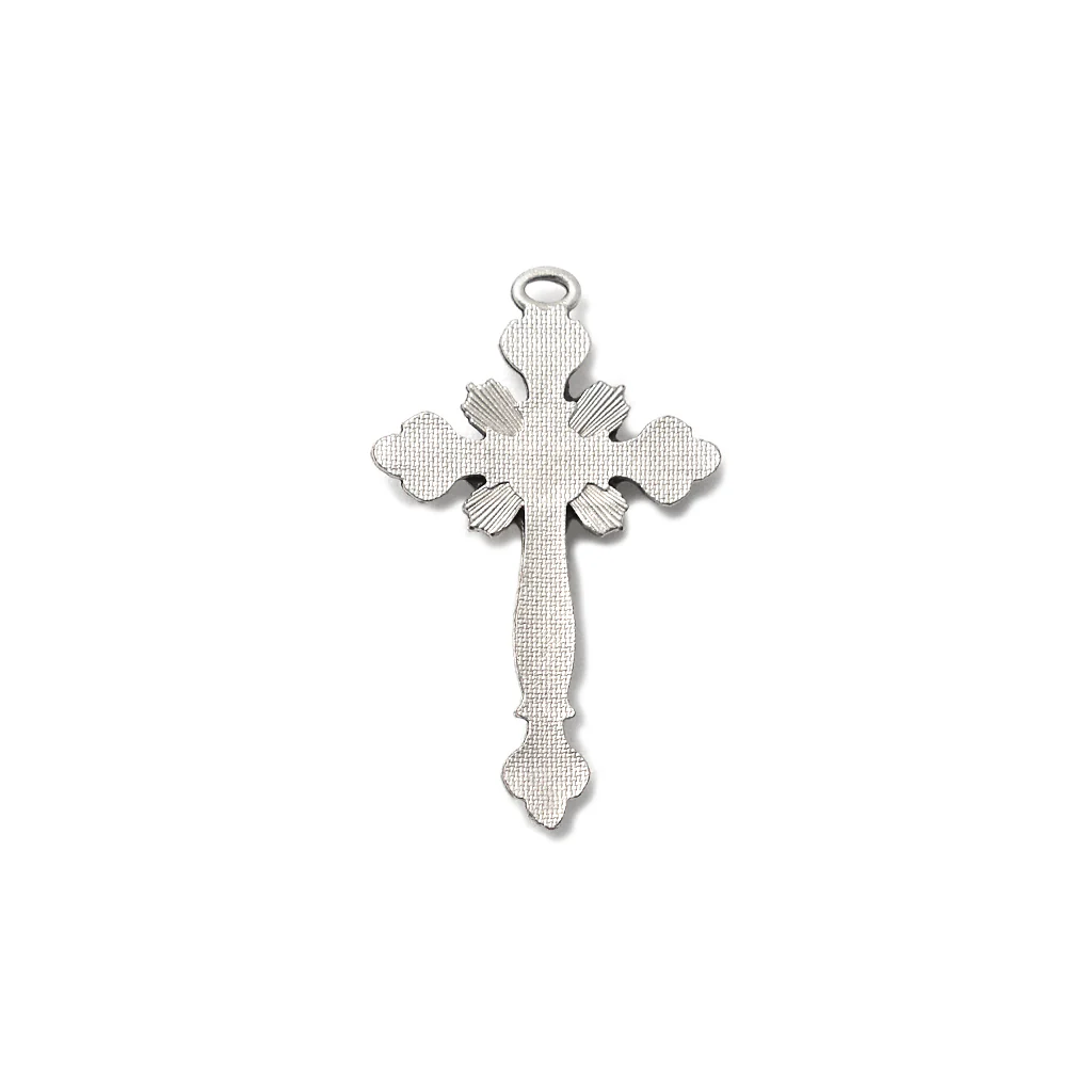 Merciful Jesus Divine Mercy Agate & Mother-of-Pearl Rosary - Image 3