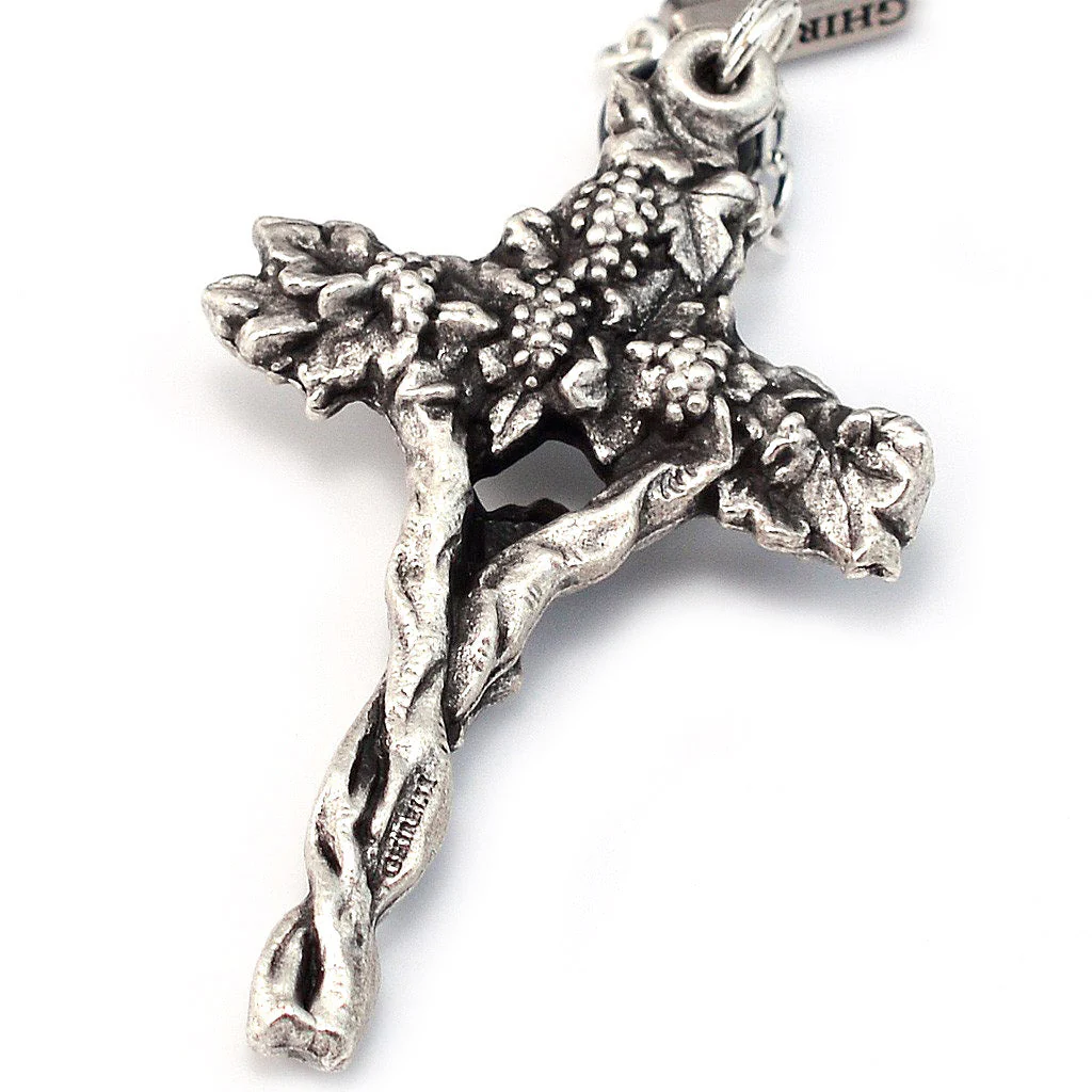 Holy Communion Black & Silver Vine Rosary - Image 3