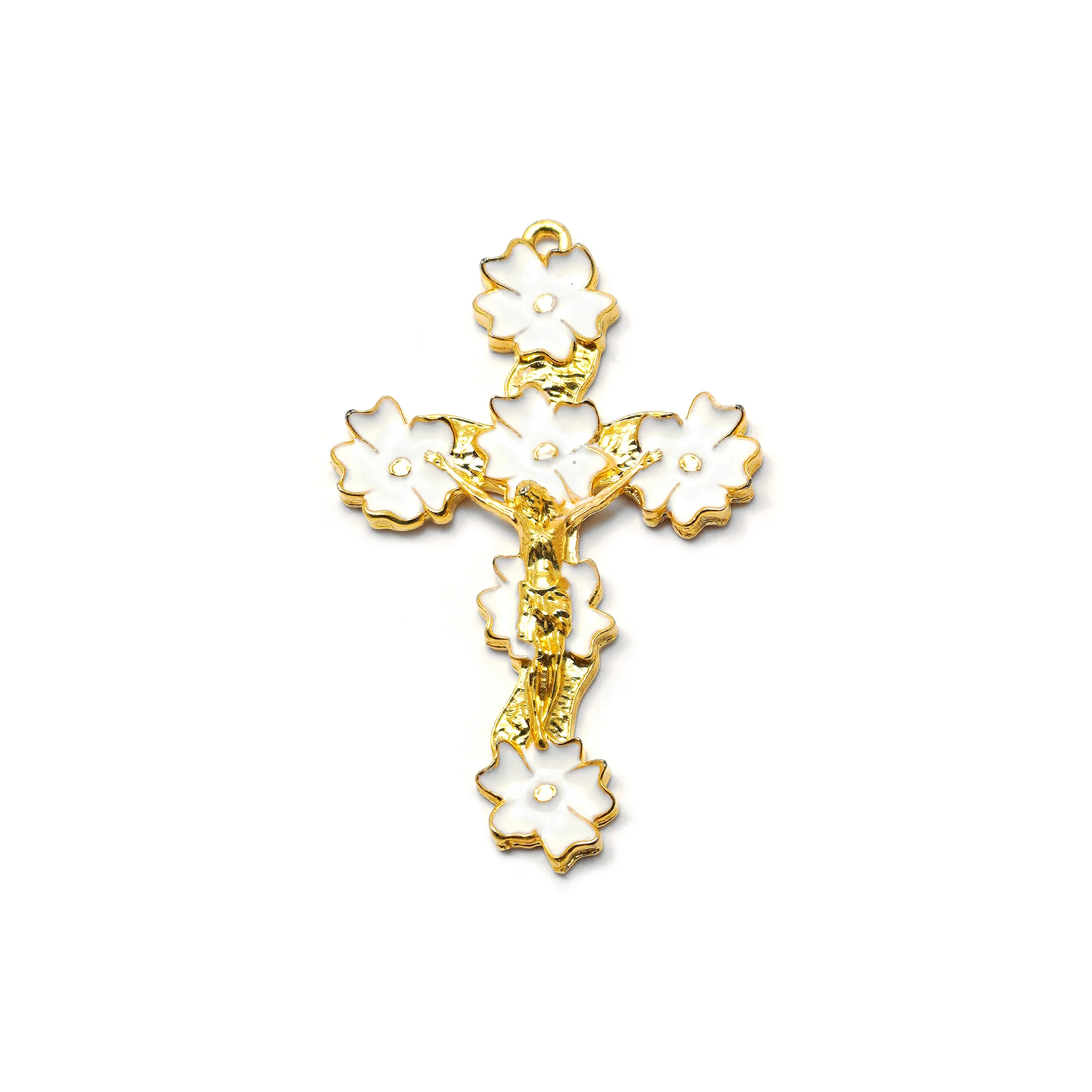 Holy Easter Gold Rosary with Hematite Stone - Image 2