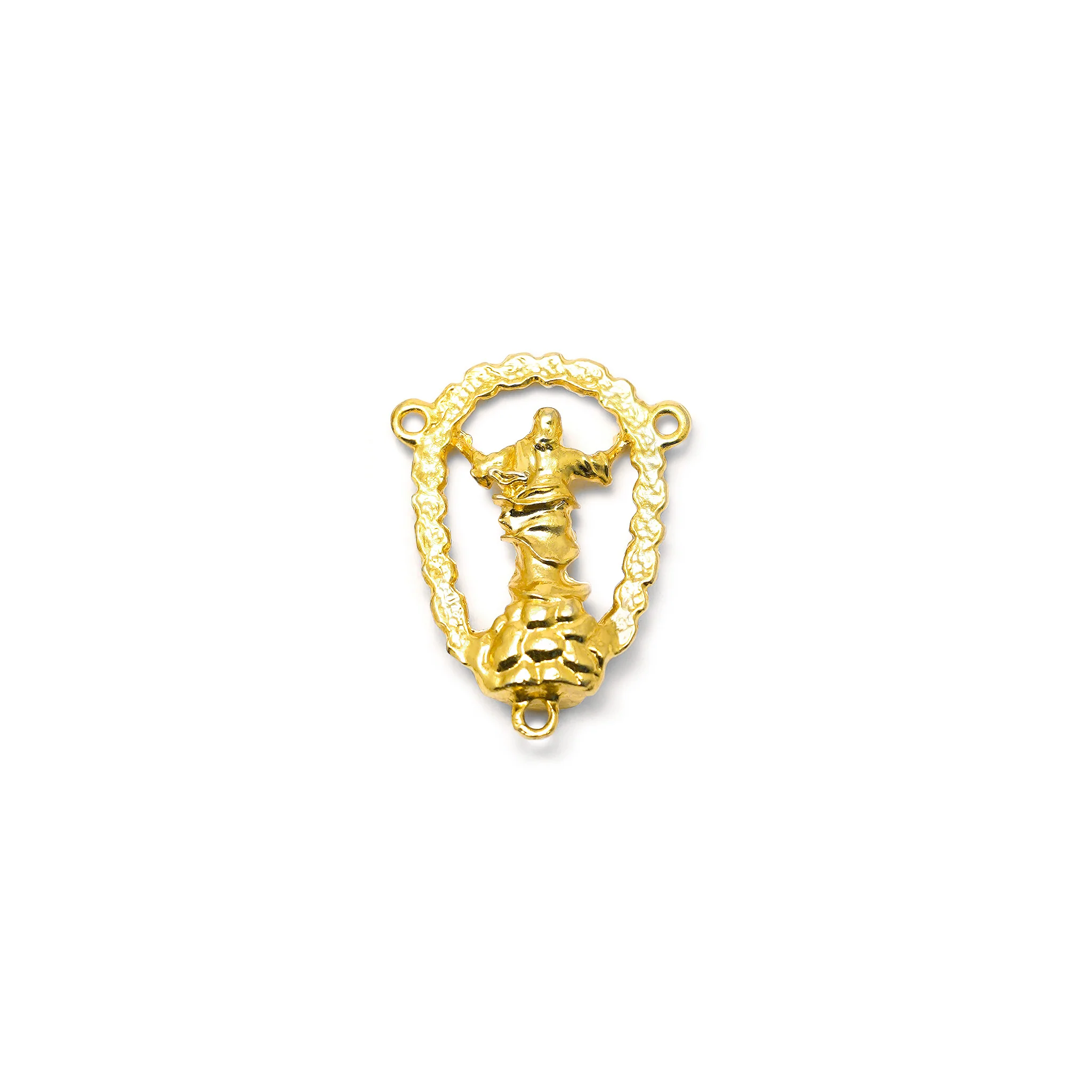 Holy Easter Gold Rosary with Hematite Stone - Image 5