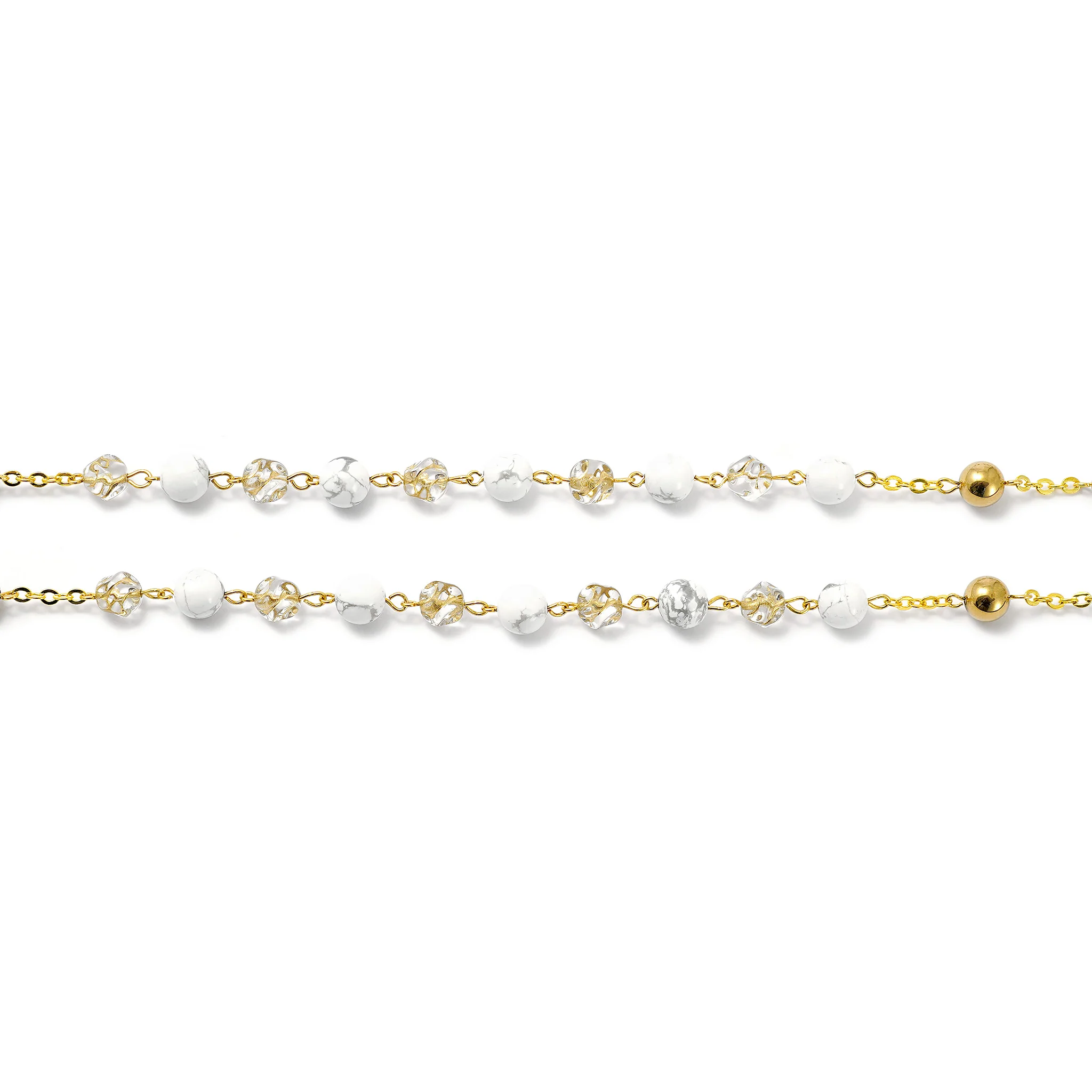 Holy Easter Gold Rosary with Hematite Stone - Image 6