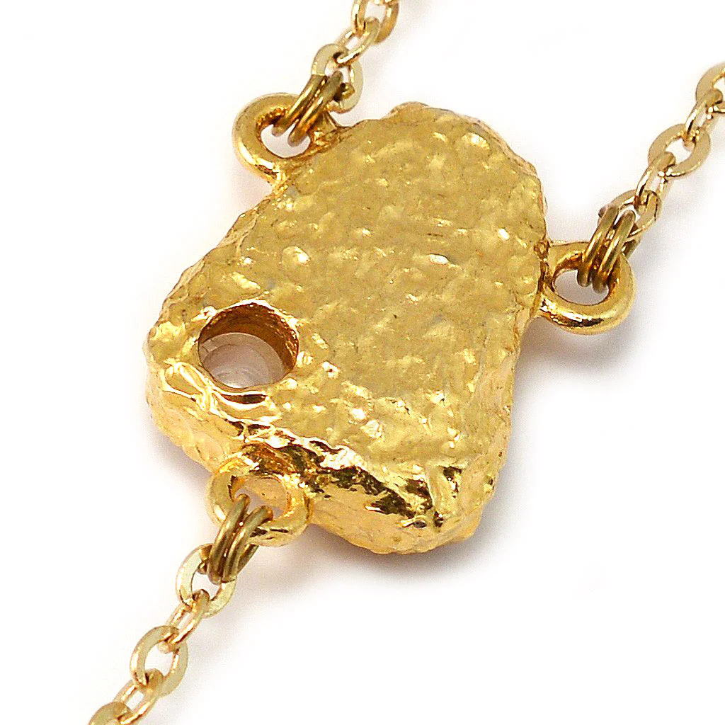 Lourdes Grotto Bohemian Glass & Gold Rosary - Image 4
