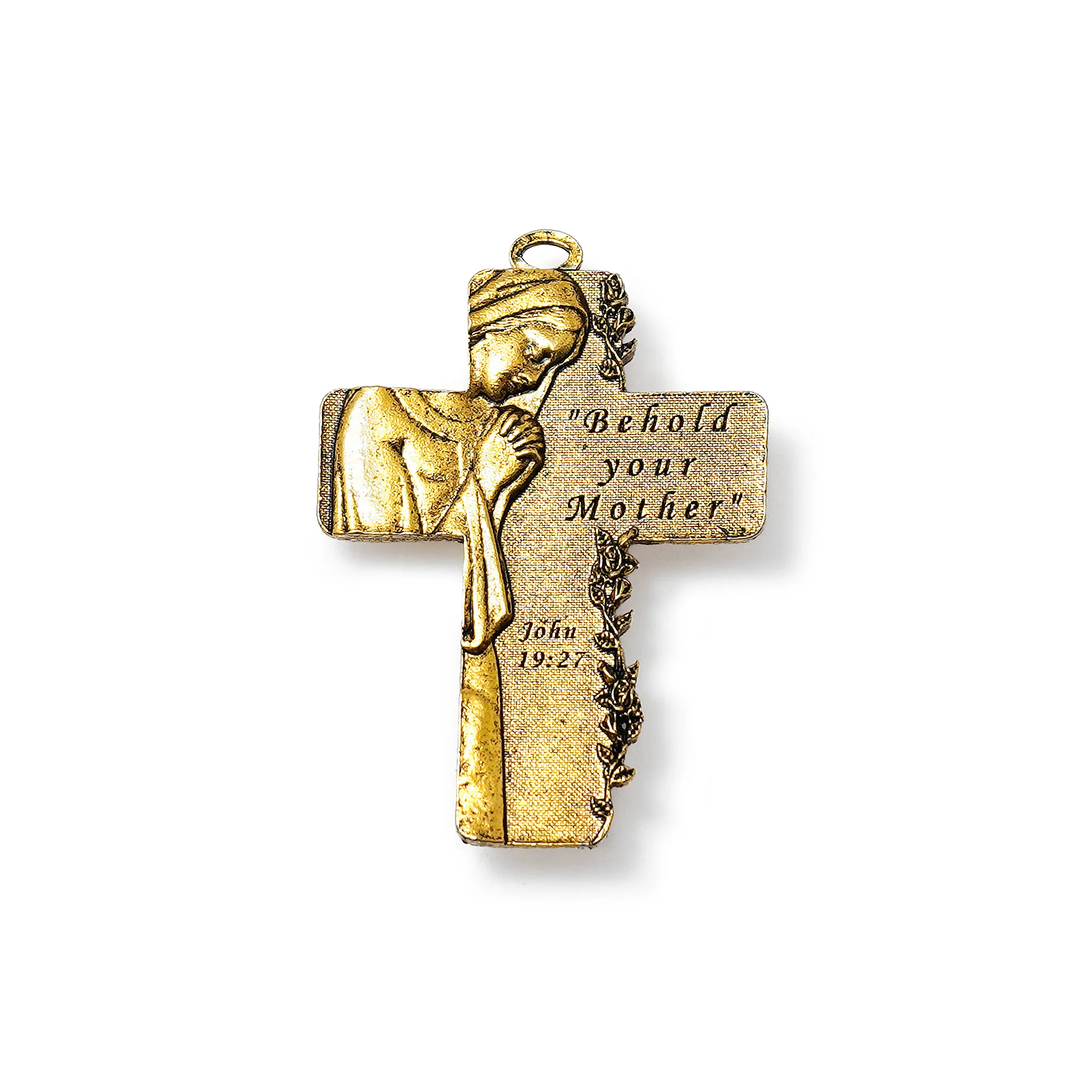 Lourdes Mysteries Booklet Rosary | Murano Beads & Gold - Image 3