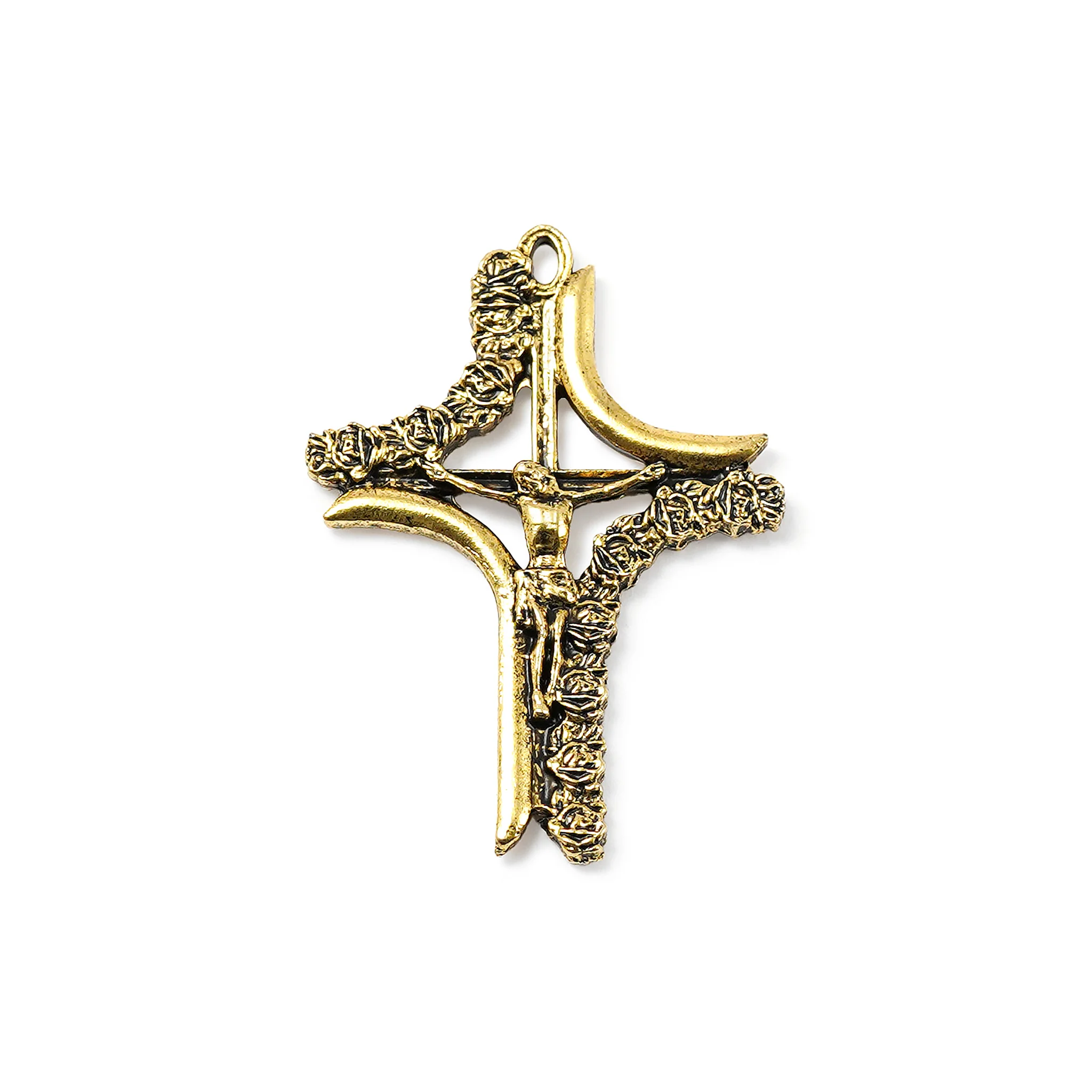 Madonna Rose Murano & Gold Rosary - Image 2