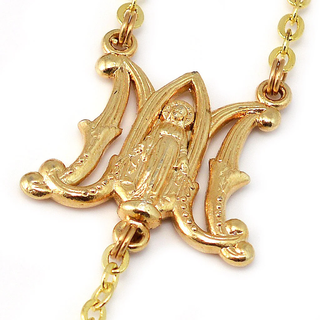 Miraculous Medal Gold Rosary - Image 3