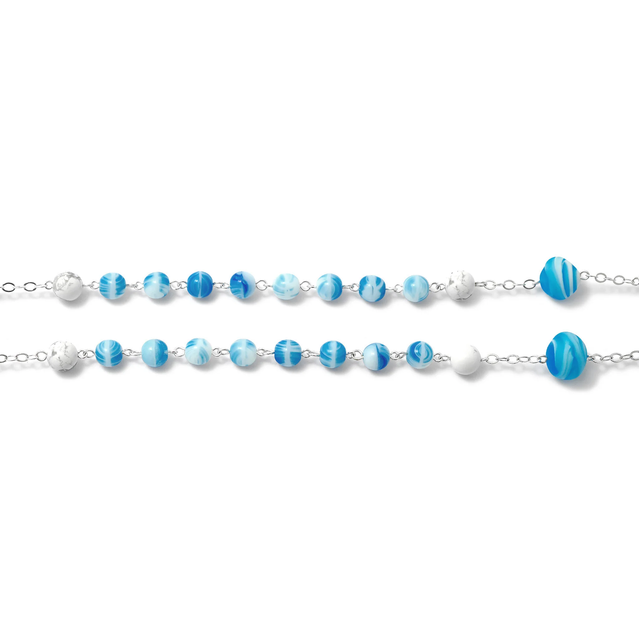 Miraculous Medal Rosary with Genuine Murano Beads - Image 6