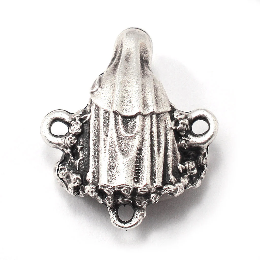 Miraculous Medal Rosary with Metal Beads - Image 5