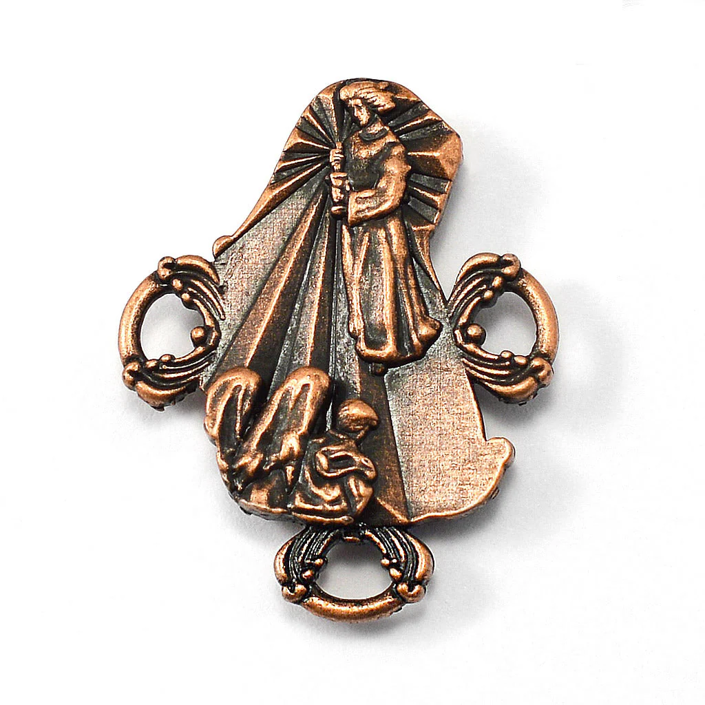 Our Lady of Fatima Rosary with Hematite Beads - Image 5