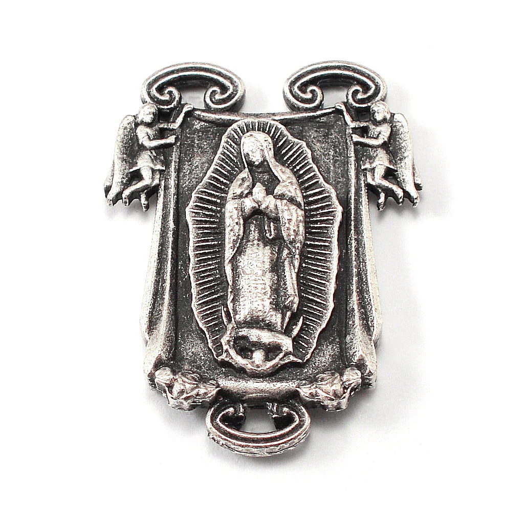 Our Lady of Guadalupe Rosary in Antique Silver - Image 4