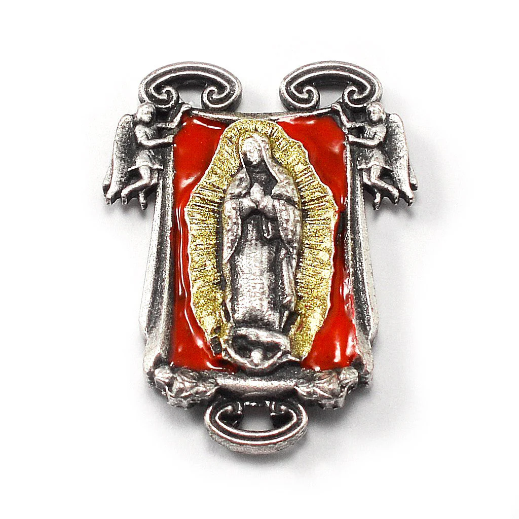 Our Lady of Guadalupe Rosary with Genuine Murano Glass - Image 4
