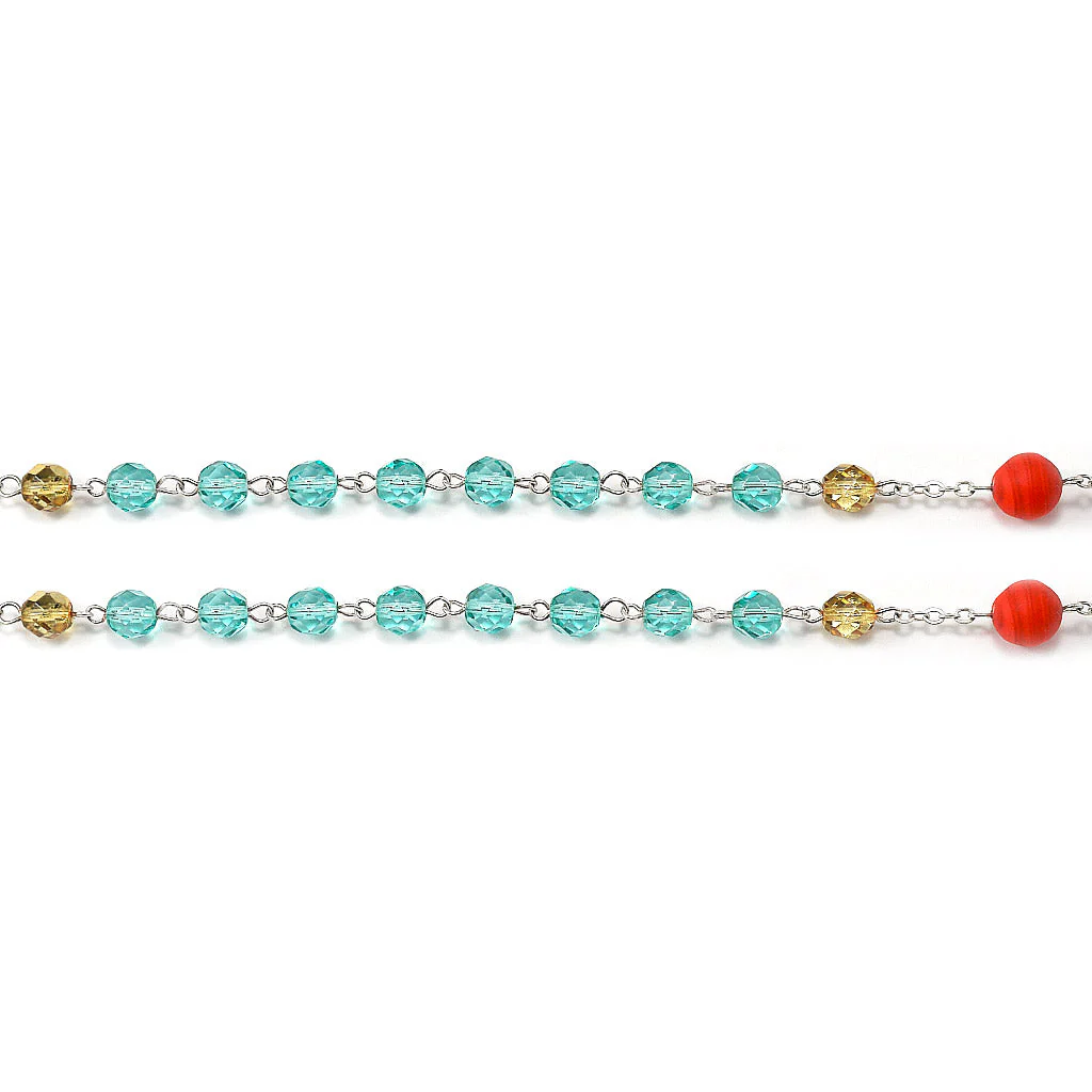 Our Lady of Guadalupe Rosary with Genuine Murano Glass - Image 7