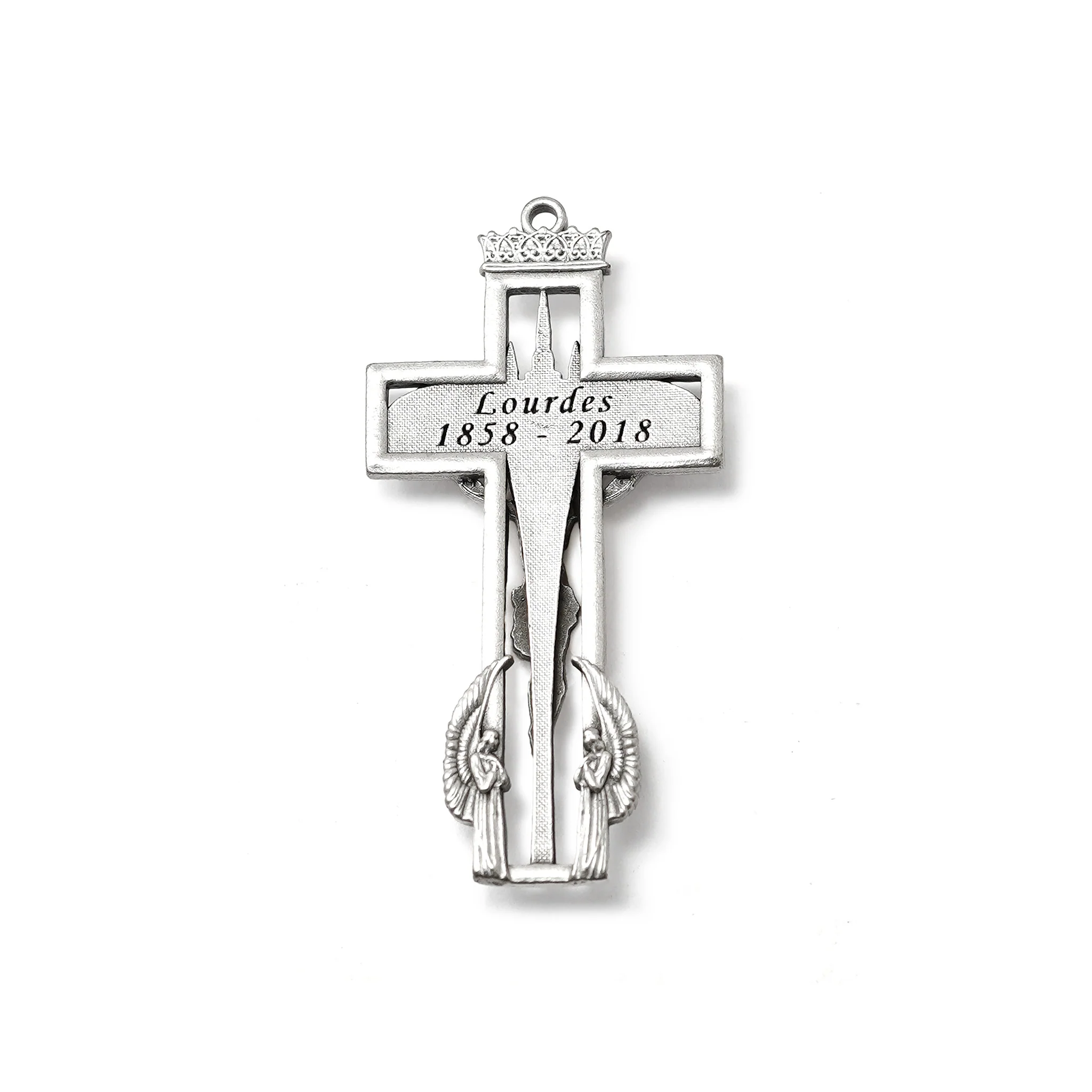 Our Lady of Lourdes 160th Anniversary Rosary with Murano and Crystal - Image 3