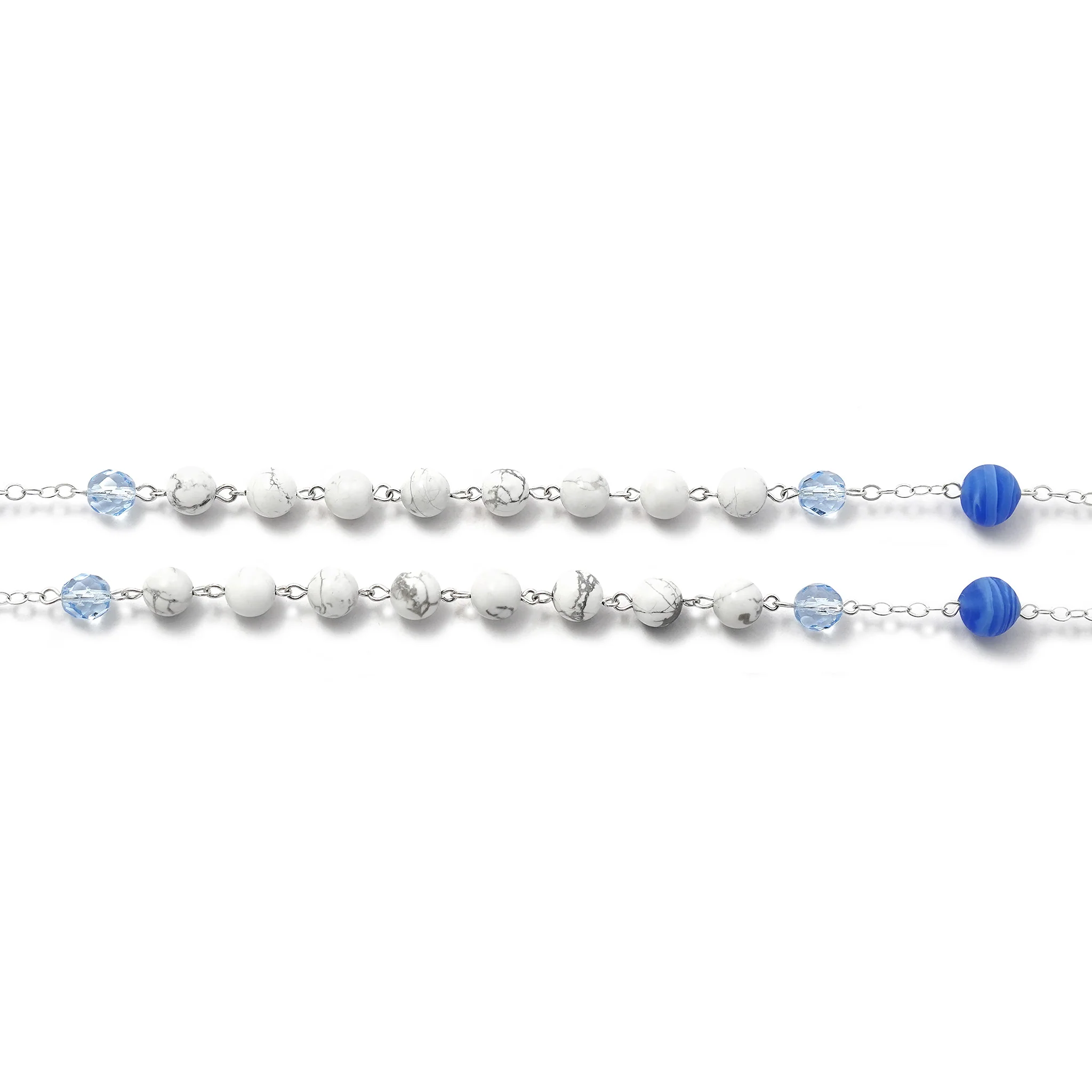 Our Lady of Lourdes 160th Anniversary Rosary with Murano and Crystal - Image 7