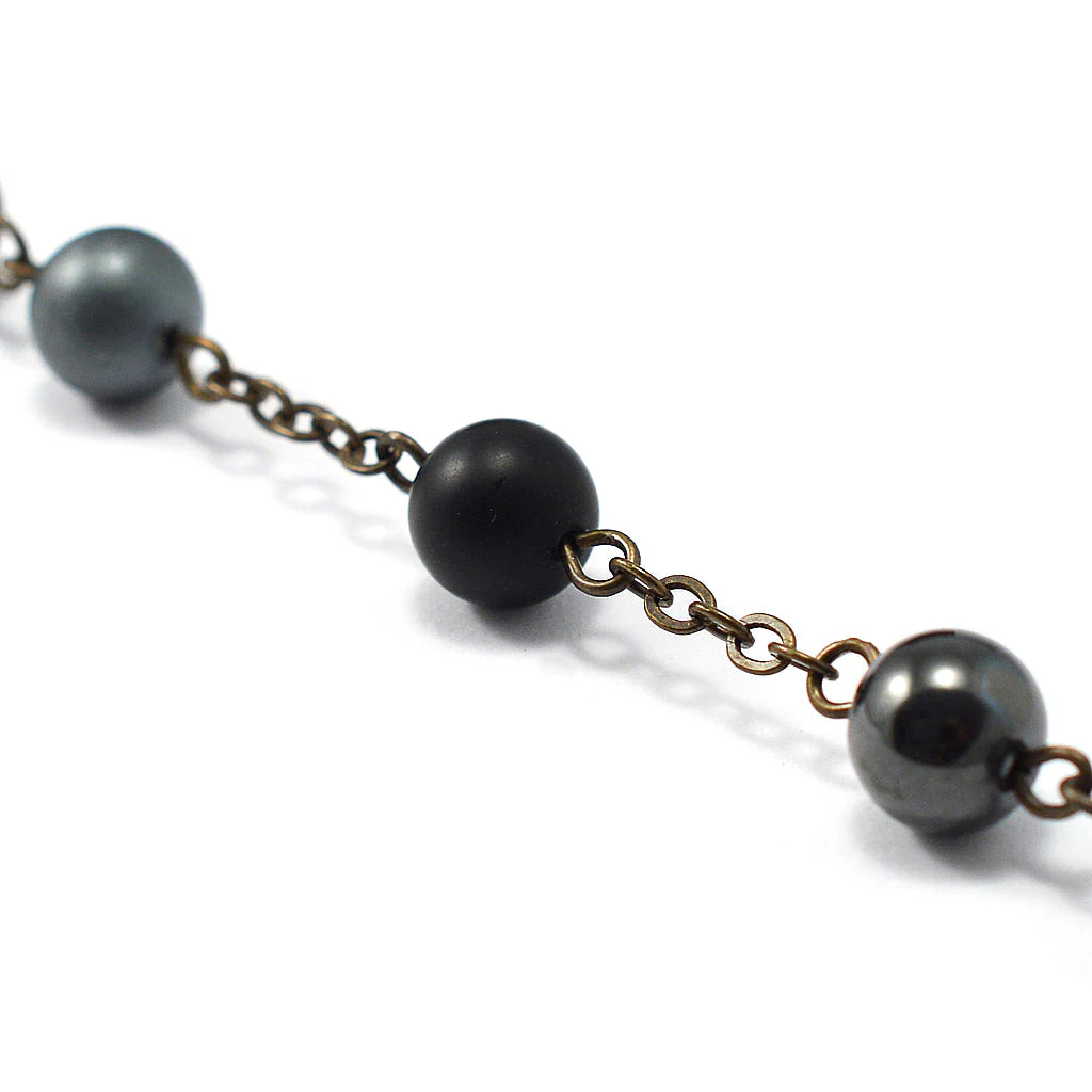 Rosaries for Men in Antique Bronze and Hematite - Image 7