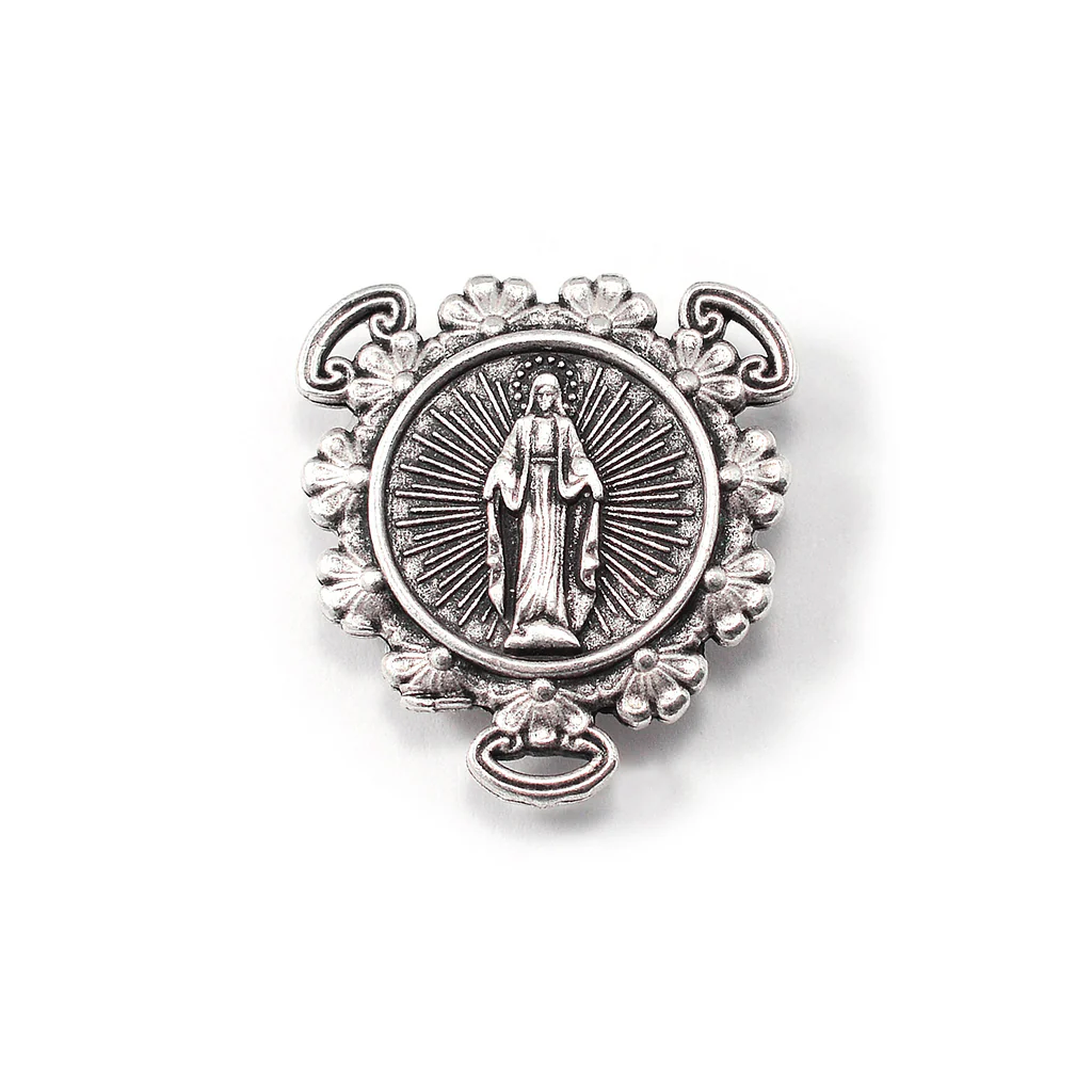 Rosaries for Men in Antique Silver with Faceted Beads - Image 5