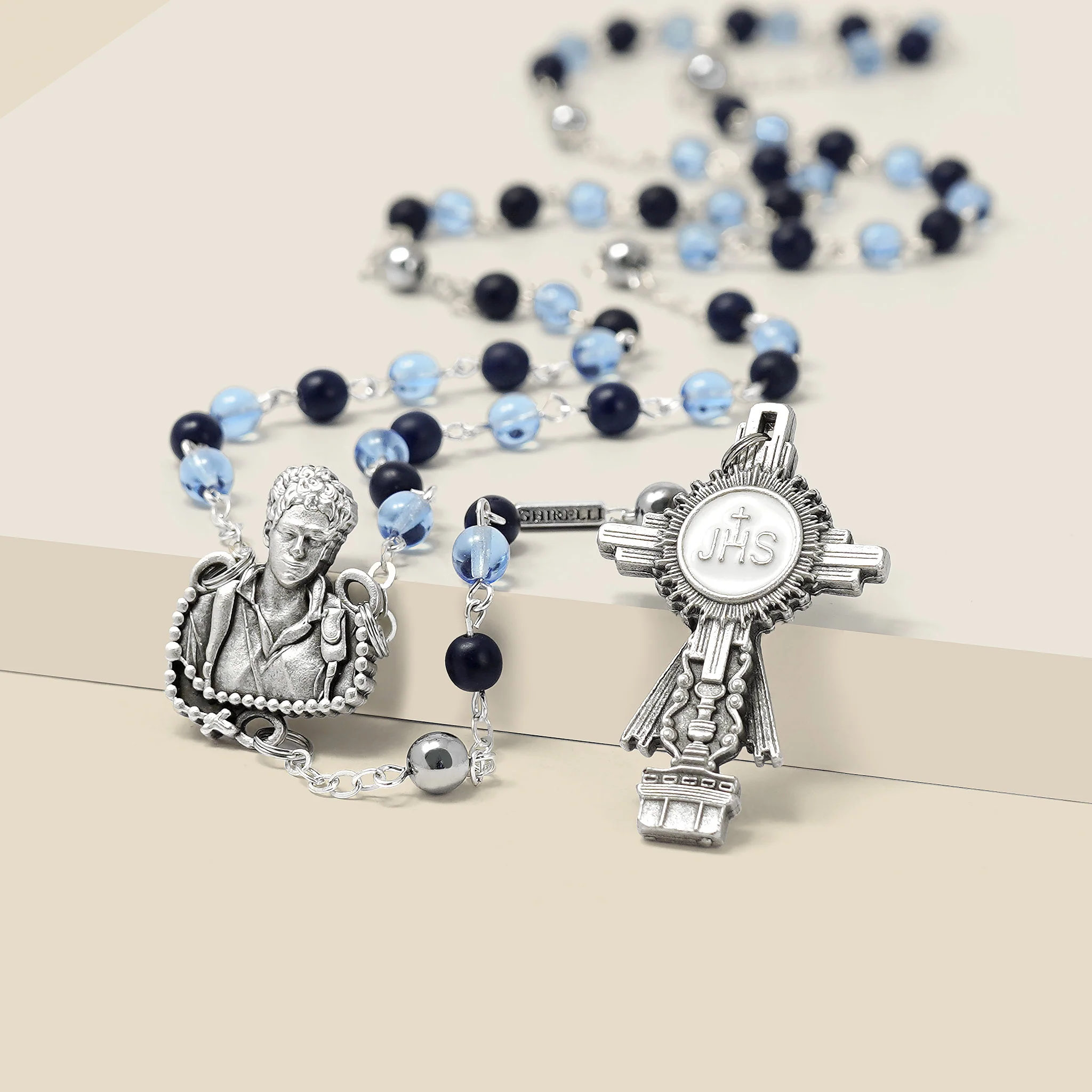 Saint Carlo Acutis Rosary | Crafted in Antique Silver - Image 3
