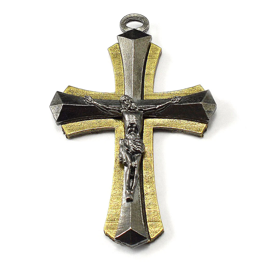 Saint Joseph Rosary in Bronze, Black & Hematite - Image 2