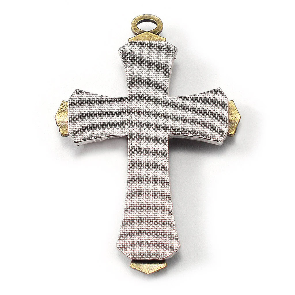 Saint Joseph Rosary in Bronze, Silver & Hematite - Image 3