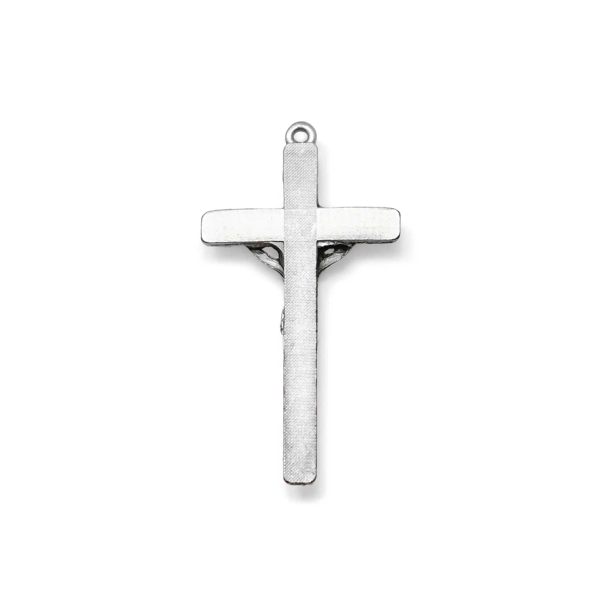 Saint Joseph Rosary in Antique Silver with Natural Jasper Stone - Image 3