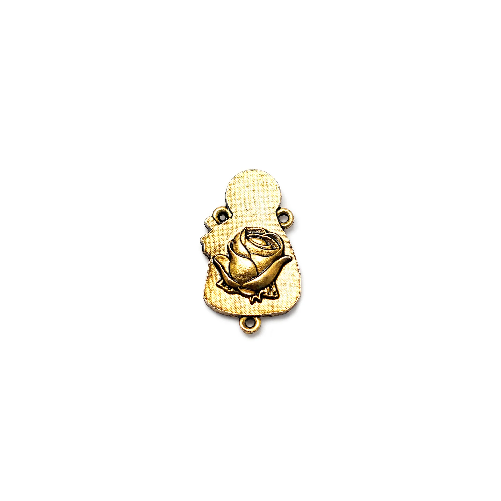 Saint Therese of Lisieux Gold Rosary | With Aulite & Tiger’s Eye beads - Image 5