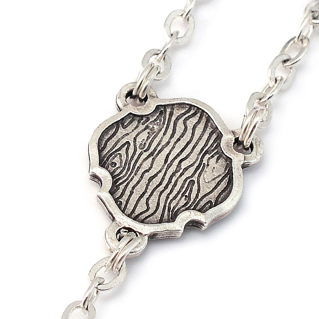 Saint Joseph Black & Silver Rosary - Image 5