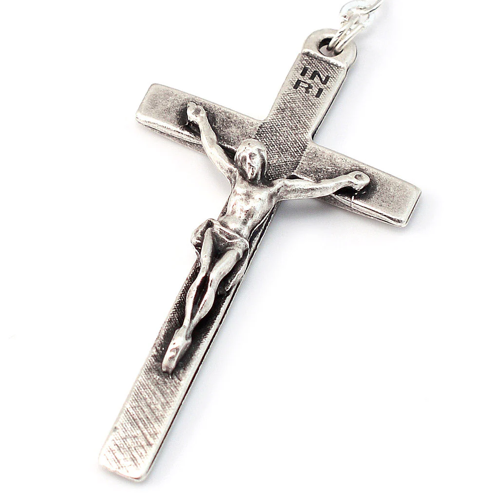 Saint Joseph Black & Silver Rosary - Image 2