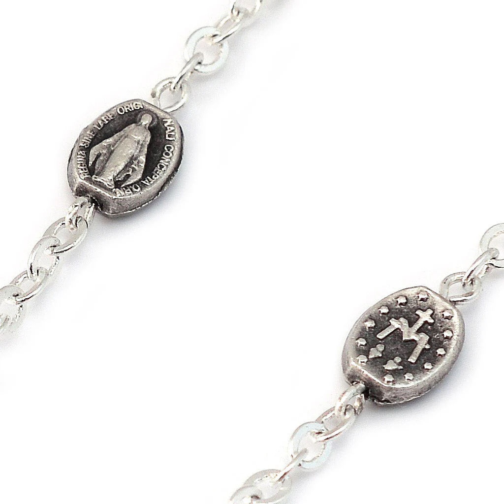 Saint Joseph Black & Silver Rosary - Image 5