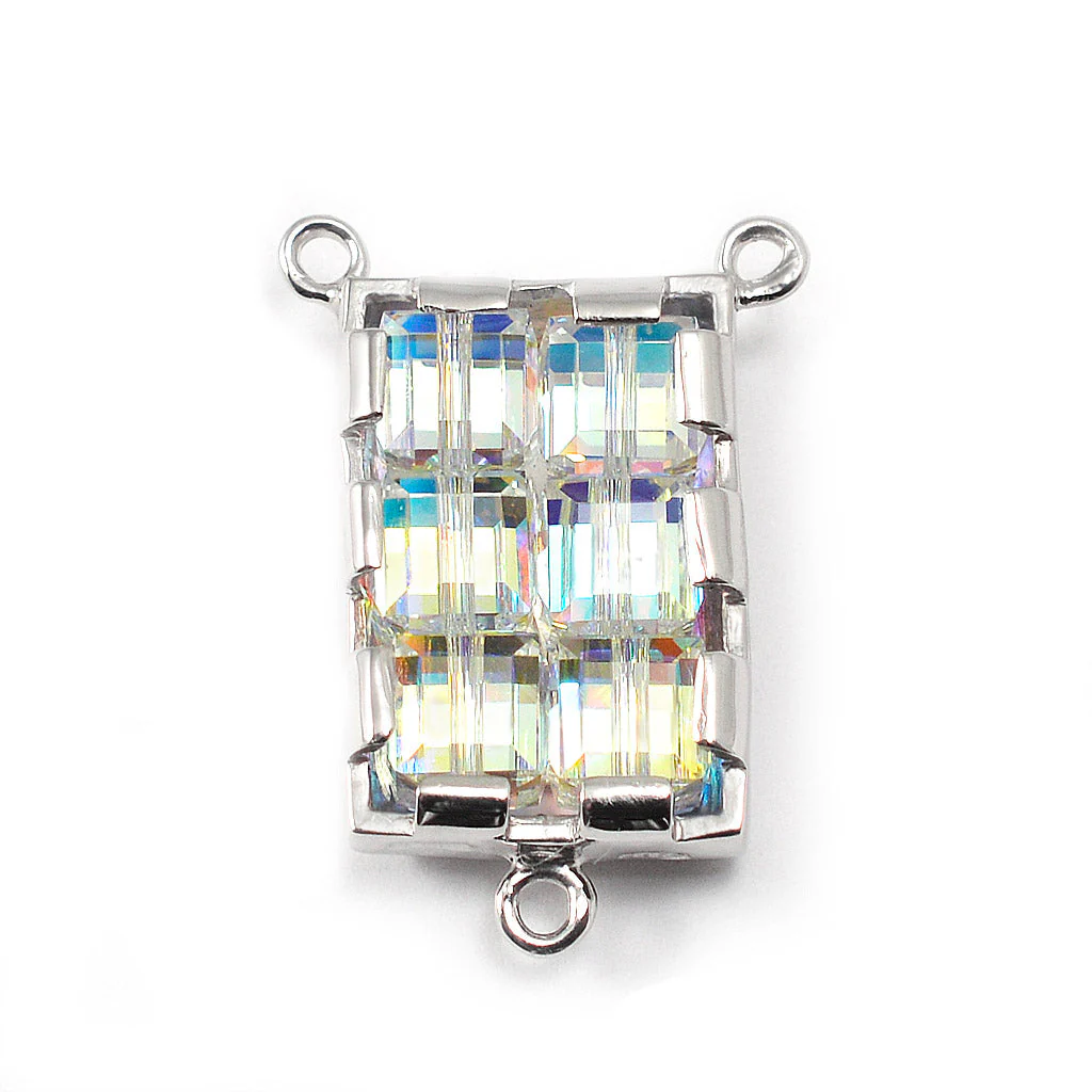 Aurora Borealis Crystal Rosary with Sterling Silver - Image 5