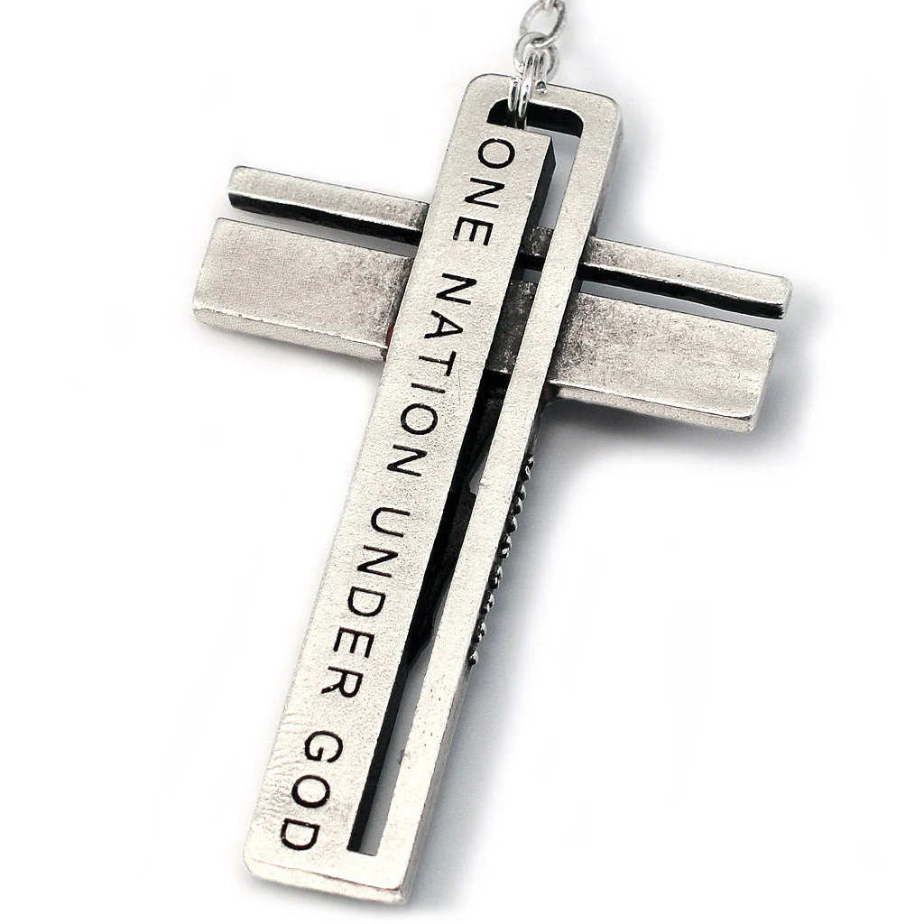 The USA Rosary in Antique Silver with 50 States Beads - Image 3