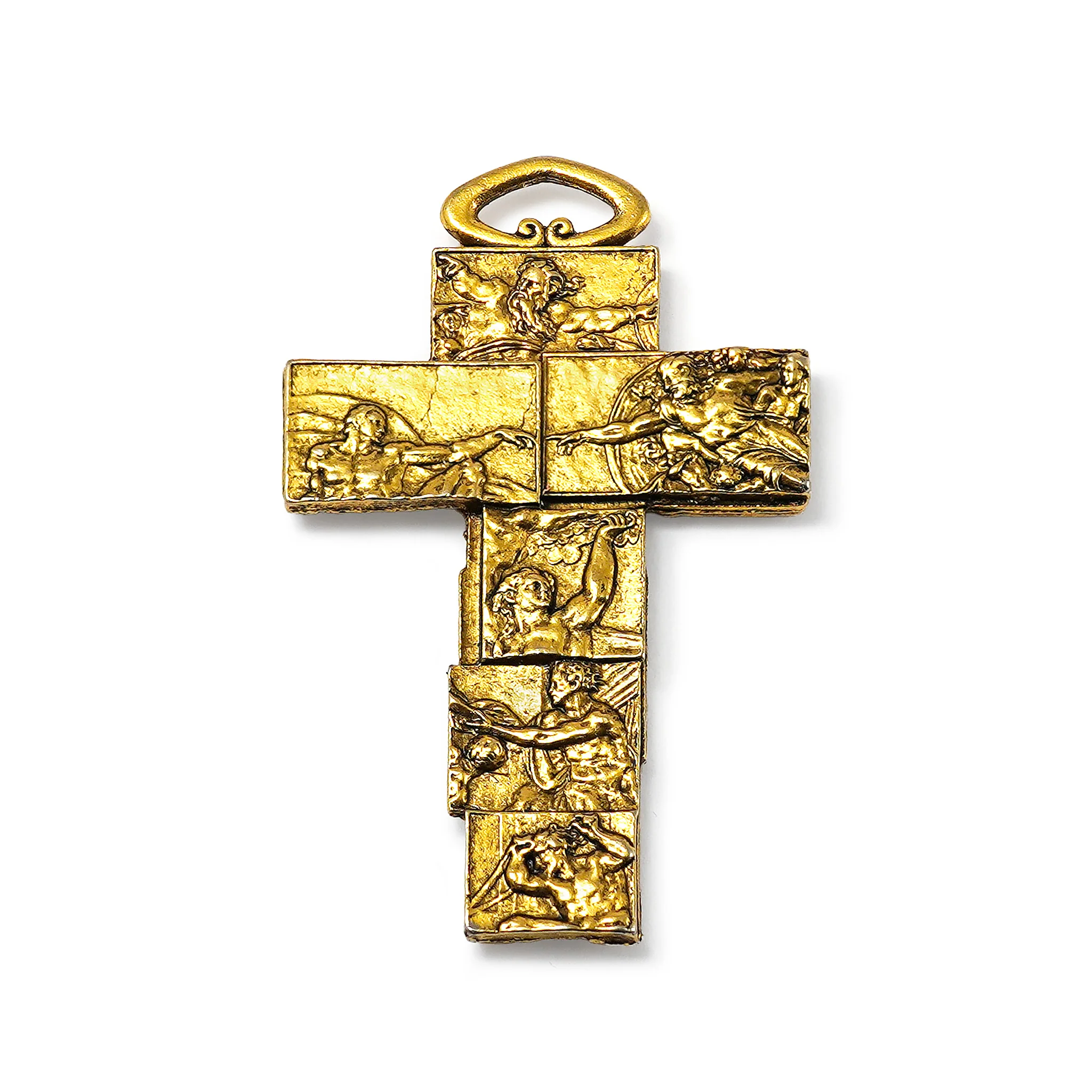 The Sistine Chapel Rosary in Gold with Natural Jasper Stone - Image 2